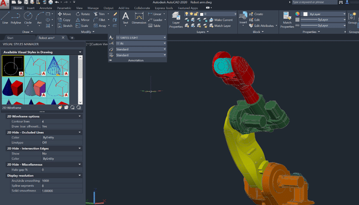 autoCAD-inteface